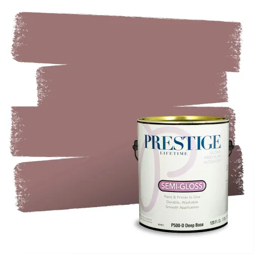 Vista 666 de Prestige Paints Pintura exterior e imprimación en uno, 1 galón, plano, coincidencia comparable de Valspar* Amber Rose*