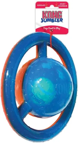 Vista 3 de Kong Jumbler Disc juguete para perro, tamaño mediano/grande, (Modelo: TMD2), para razas grandes