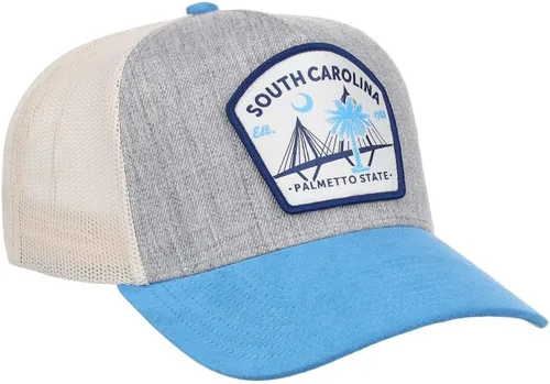 Vista 3 de Local Crowns Gorra con parche del estado de Carolina del Sur para hombre y mujer