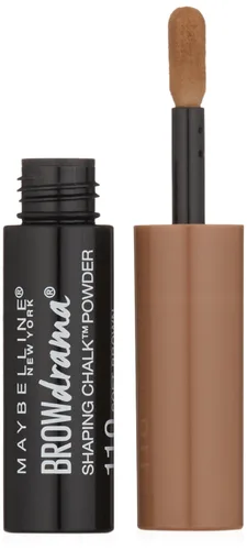 Vista 7 de Maybelline New York Brow Drama Shaping Chalk Power, marrón oscuro, 0.035 onzas líquidas