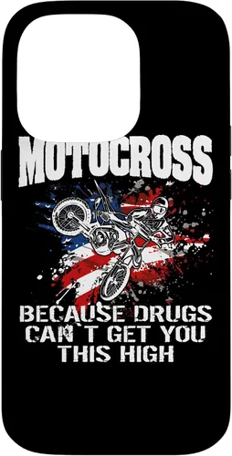 Vista 17 de Motocross Dirtbike MX Motorcycle Us Flag Case para iPhone 17
