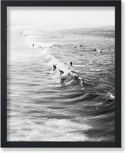 Vista 15 de Poster Master Póster clásico costero, impresión acuática vintage, regalo para artistas, amigos, atrapa las olas, surfistas en el mar, playa, costa