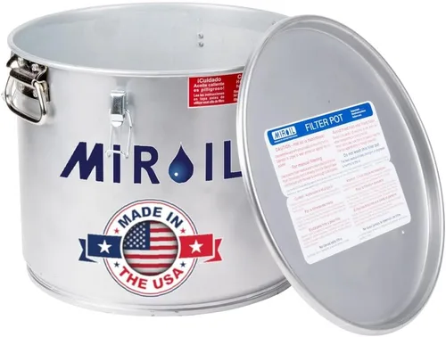 Vista 16 de MirOil CONE2B - Juego combinado de bolsa de filtro y marco para freidora, bolsa coladora reutilizable duradera y marco de soporte de metal para uso