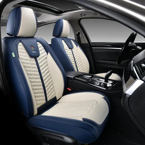 Vista 16 de FLORICH Fundas de asiento para automóviles, fundas de asiento impermeables, fundas de asiento de cuero para automóvil, paquete de 2, protector