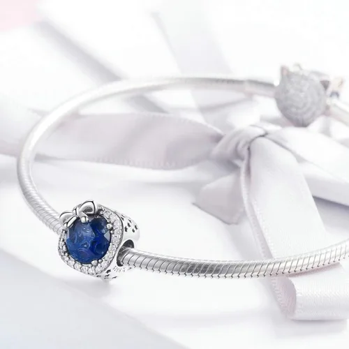 Vista 2 de MUERDOU Abalorio de piedra natal apto para dijes, pulsera, lazo, cumpleaños, cristal para pulsera y collar