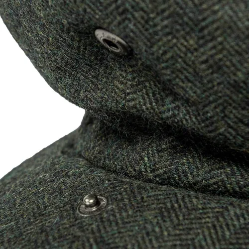 Vista 2 de JANGOUL Gorra de Newsboy de 8 paneles de mezcla de lana para hombre, con borde a presión