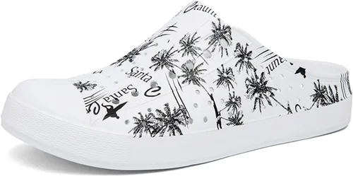 Vista 29 de CERYTHRINA Zuecos de jardín para mujeres, zapatos transpirables de secado rápido, sandalias, pantuflas, calzado de playa