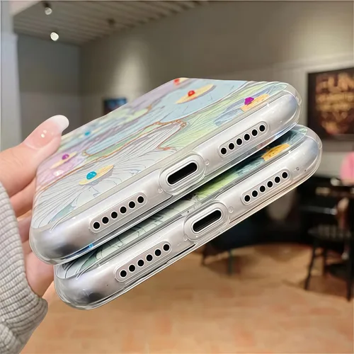Vista 6 de Funda compatible con iPhone 11, bonito soporte para correa, margarita floral Soporte de muñequera, diseño estético suave, asa de dedo ajustable