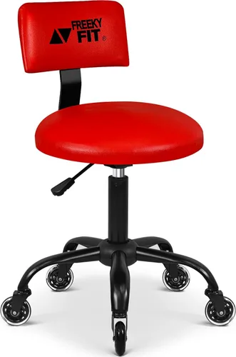Vista 10 de Taburete Rodante de Taller con Ruedas, Silla de Garaje para Mecánicos con Altura Ajustable 39.5-46.5 cm, Asiento Giratório Resistente para Garaje