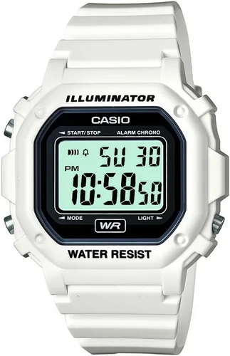 Vista 6 de Casio F108WH Series Men's Digital Watch Illuminator Water Resistant LED Light Daily Alarm 1/100 SEC Stopwatch 3 Hands (HR, Min, SEC)