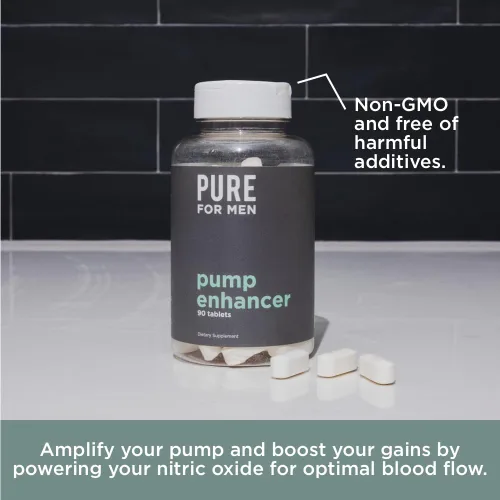 Vista 9 de Pure for Men Potenciador de bomba Suplemento preentrenamiento para bomba muscular, resistencia y aumento del flujo sanguíneo Refuerzo de óxido