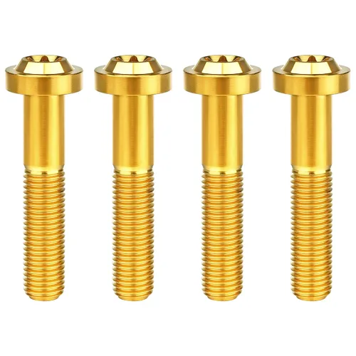 Vista 37 de Titanium M10 Torx Head Bolt (M10x10mm Pitch 1.25mm, Black) 10 15 20 25 30 35 40 45 50 55 60mm Pitch 1.25/1.5mm Screw Pack of 4