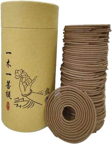 Vista 2 de Taotenish 120pcs/caja espiral de incienso bobinas budista incienso espiral natural bobina incienso - sándalo