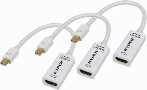 Vista 8 de Adaptador Kyper® 4K Mini DisplayPort a HDMI 4K @30Hz (1 unidad)