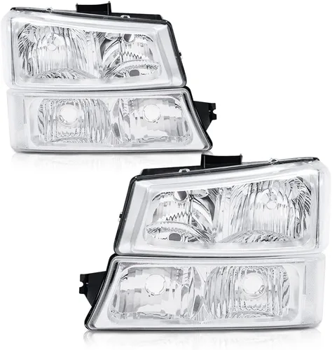 Vista 25 de PIT66 Conjunto de faros delanteros LED compatible con Chevy Silverado Avalanche 2003-2006 1500 2500 3500 HD modelo (solo apto sin revestimiento)