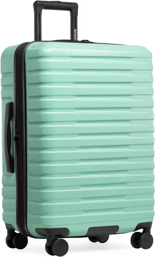 Vista 16 de U.S. Traveler Boren - Maleta de viaje extensible rígida con 8 ruedas giratorias, color negro, juego de 2 piezas