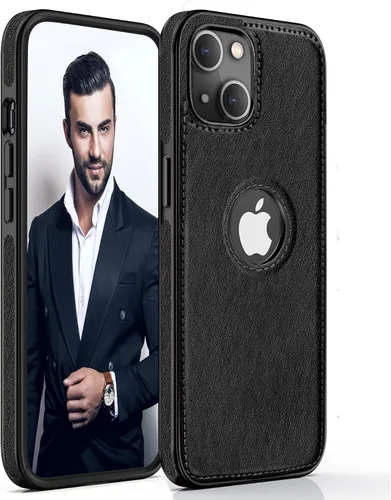 Vista 10 de LOHASIC Funda de cuero para iPhone 13, funda delgada para hombres y mujeres Marrón vintage