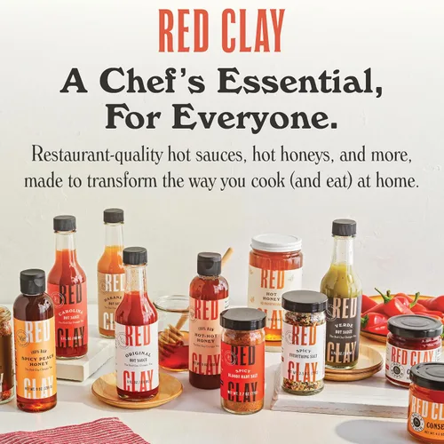 Vista 7 de Red Clay Hot Honey - Sin gluten - Miel picante paleo - Miel picante 100% pura y cruda - Miel infundida con pimientos habaneros - Dulce con un toque