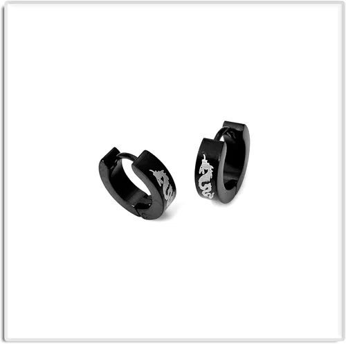 Vista 2 de Xusamss Punk - Pendientes de aro de acero inoxidable