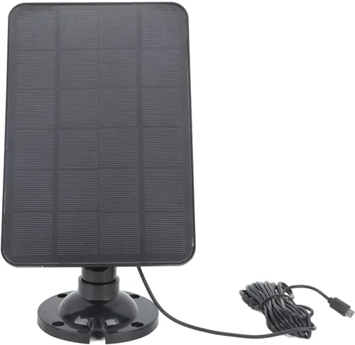 Vista 5 de Cargador de panel solar de 10 W con micro USB, panel de carga solar de cámara, panel solar de silicio monocristalino de alta eficiencia para cámaras