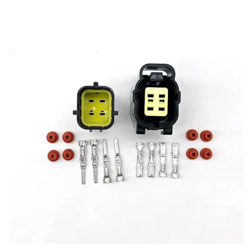 Vista 2 de Milkweed Multiuso 5Set 4 Pin hembra macho automotriz eléctrico impermeable Denso conector 174257-2 174259-2 apto para Mazda 626 98-00 sensor