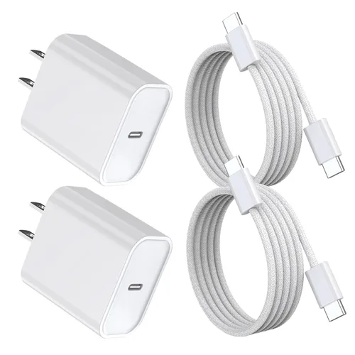 Vista 8 de Cargador rápido para iPhone, 10 pies y 20 W [certificado Apple MFi] USB tipo C, bloque de carga rápida, cargador Lightning para iPhone con cable
