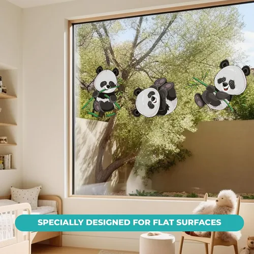 Vista 3 de Bears Animal Series – Baby Gir/Boy – Vinilo decorativo de pared para decoración de habitación de bebé – Adhesivo mural para la pared del hogar