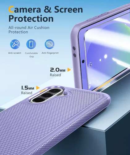 Vista 643 de FNTCASE Funda para iPhone 17 Pro: Fundas delgadas translúcidas de color azul claro compatibles con MagSafe, protección completa de la cámara