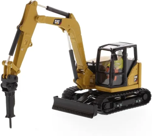 Vista 2 de Diecast Masters 1:50 Escala Modelo Cat 308 CR Mini Excavadora Hidráulica, 85596