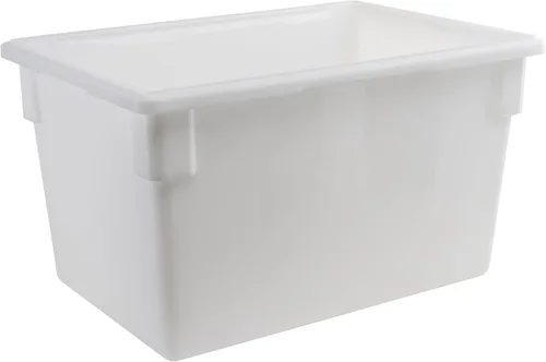 Vista 8 de Winco - Caja de almacenamiento de alimentos de plástico, color blanco, cónica, de 12 x 18 pulgadas Dishwasher safe, BPA-free, Heavy-duty, Freezer