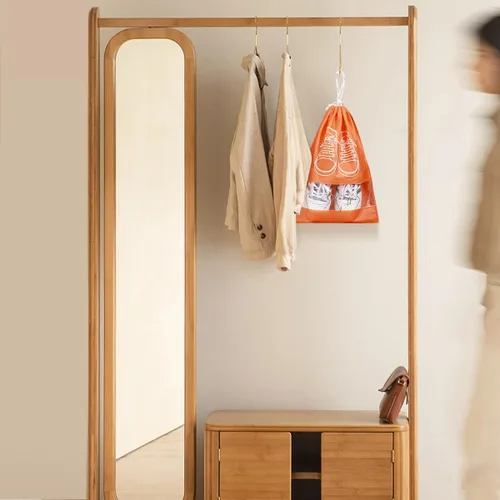 Vista 6 de ASEVAT Paquete de 8 bolsas de zapatos para viajes, bolsa portátil para zapatos de viaje, bolsas de zapatos para almacenamiento, bolsa organizadora