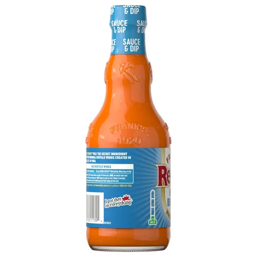 Vista 12 de Frank's RedHot Salsa picante Mild Wings, 12 fl oz