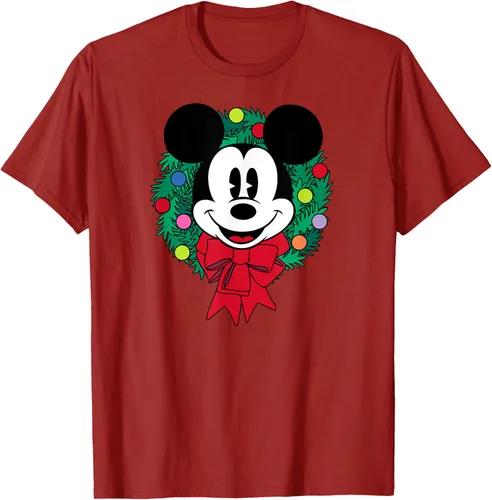 Vista 20 de Amazon Essentials Camiseta navideña festiva de Mickey Mouse para hombre, color azul, talla S Blanco