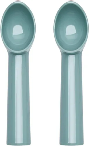Vista 6 de Cuchara de helado duradera y resistente, cuchara de plástico anticongelante antiadherente, cuchara de helado profesional, cuchara de helado, gris, 2