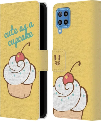 Vista 312 de Head Case Designs Assortment Cupcakes Happiness Leather Wallet Case Compatible with Samsung Galaxy A07 4G Surtido