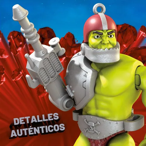 Vista 4 de MEGA Masters of the Universe Trap Jaw Laser Cannon Skeletor Skull Construction Set, juguetes de construcción para niños