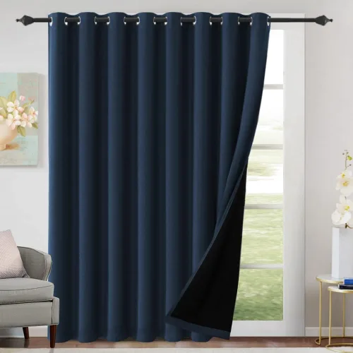 Vista 20 de H.VERSAILTEX Cortinas 100% de opacidad con aislamiento térmico, cortinas opacas completas para sala de estar, cortinas de ventana de eficiencia