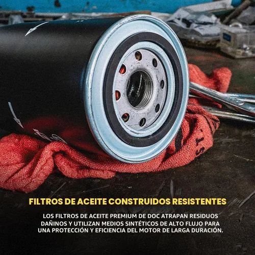 Vista 3 de Doc's Diesel Filtro de aceite D4872 Compatible con Ford 7.3L Powerstroke 1994-2003 Sustituye a FL1995