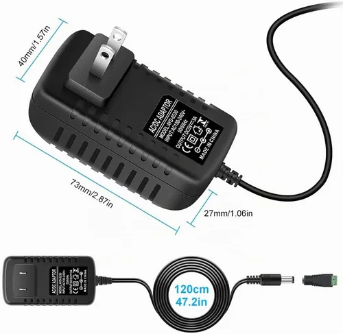 Vista 6 de Fuente de alimentación de 5 V, CC 5 voltios 3A 15 W fuente de alimentación LED, convertidor de CA 100-240V a CC 5V, adaptador de corriente