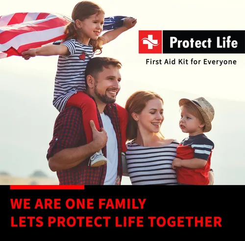 Vista 8 de Protect Life Kit de primeros auxilios para el hogar y la empresa, 250