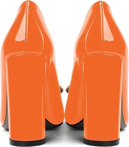 Vista 4 de ROSERWISH Zapatos de vestir de tacón alto para mujer, con puntera puntiaguda, de 4 pulgadas