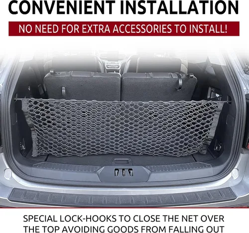 Vista 3 de Red de carga de malla estilo sobre para maletero para Ford Explorer 2020-2026 – Accesorios de coche – Organizador de maletero y almacenamiento