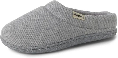 Vista 11 de Dearfoams - Pantuflas de espuma viscoelástica para mujer Leslie Terry con anchos amplios para interiores Paradise Pink Terry