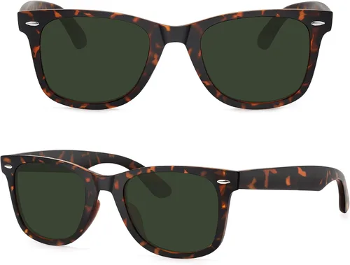 Vista 95 de MEETSUN Polarized Sunglasses for Women Men Classic Retro Square Frame Driving Sun Glasses UV Protection