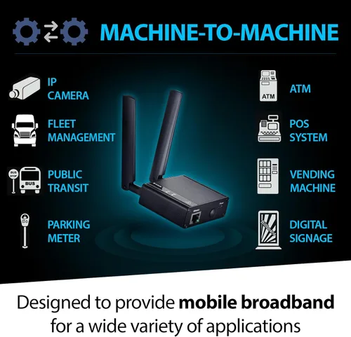 Vista 2 de D-Link 4G LTE (Cat 4) a Gigabit Ethernet módem/puente, mejor para aplicaciones M2M, compatible con OpenVPN, plataforma de servicio empresarial