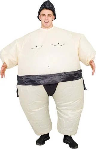 Vista 2 de Sumo Wrestling Wrestler - Traje inflable para chub