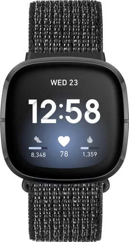 Vista 2 de Correas de nailon compatibles con Fitbit Versa 4/Sense 2/Versa 3/Fitbit Sense, correa de repuesto ajustable deportiva suave transpirable