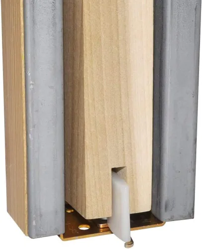 Vista 3 de Johnson Hardware 2041PLBG Guía de puerta de bolsillo oculto