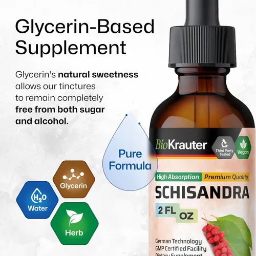 Vista 6 de Tintura de raíz de maca 2 onzas líquidas y tintura de Schisandra 2 onzas líquidas