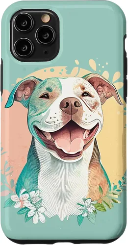 Vista 29 de Pit Bull - Carcasa para iPhone 17, diseño artístico de Pitbull para mujer